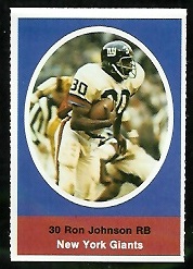 1972 Sunoco Stamps      419     Ron Johnson